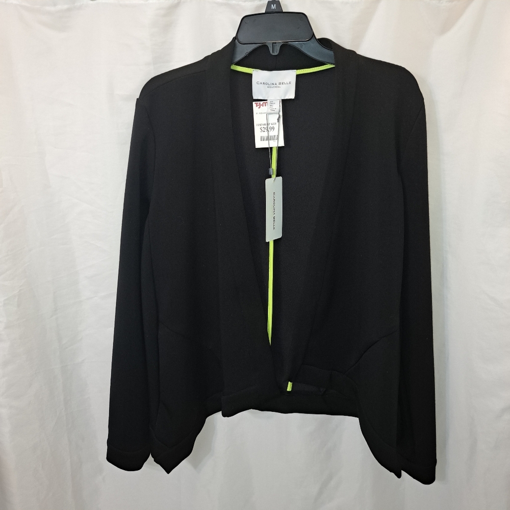 Carolina Belle Black Stretch Jacket Sz Large NWT
